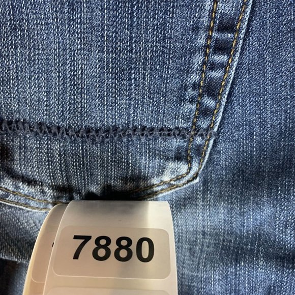 Lands' End Canvas Jeans Women's 31 Blue Denim Stretch Low Rise Straight Leg 7880 - Picture 9 of 9